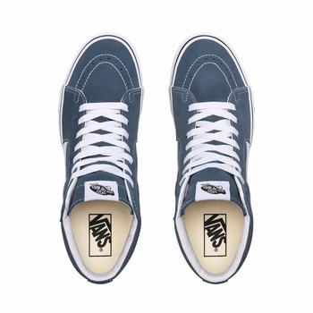 Panske Kotnikove Tenisky Vans Sk8-Hi Modre/Biele VA64SYCRP